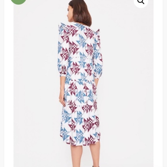 Rebecca minkoff Darcy Dress Blue Quilt 4 nwot small - Picture 2 of 6